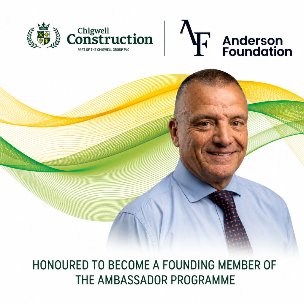 CHIGWELL CONSTRUCTION - HONOURED TO BECOME A FOUNDING MEMBER OF THE AMBASSADOR PROGRAMME